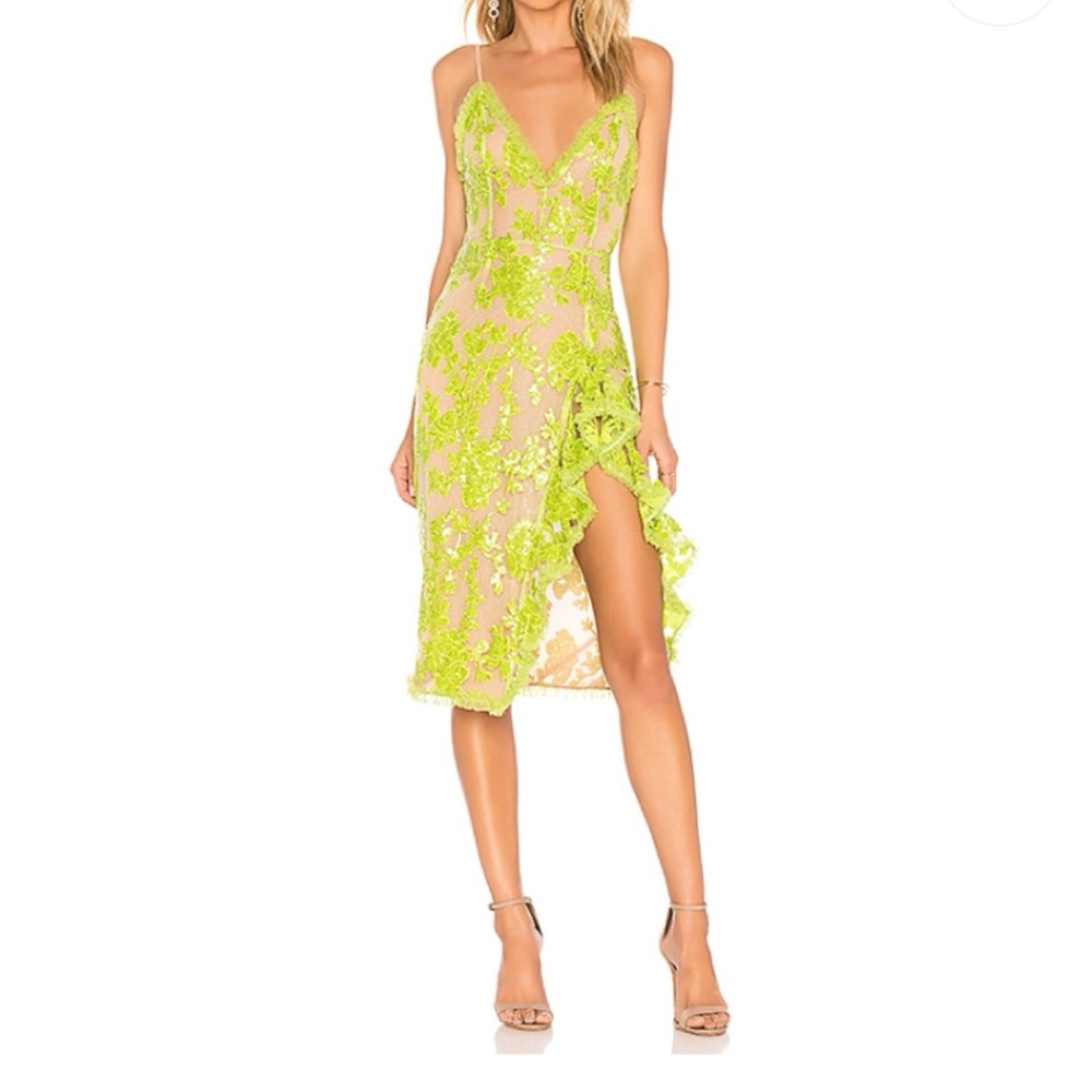 RARE NBD Lace Midi Dress
